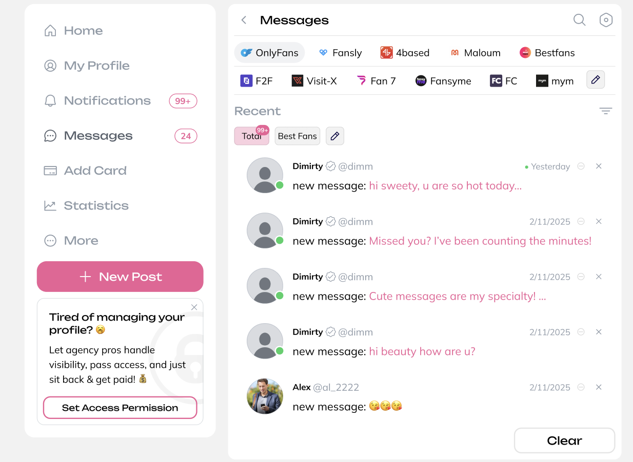 CRM für OnlyFans & 4Based
