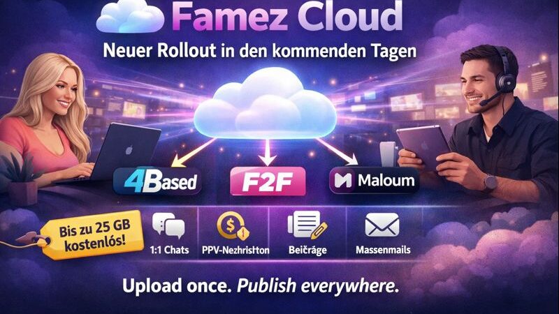 Famez Cloud startet: Kostenloser 25-GB-Speicher für Creator & Agenturen